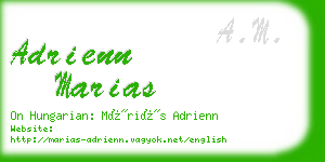 adrienn marias business card